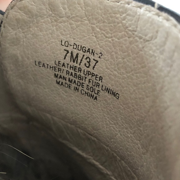 Louise Et Cie Dugan II Genuine Rabbit Fur penny loafer Mules - Picture 9 of 11